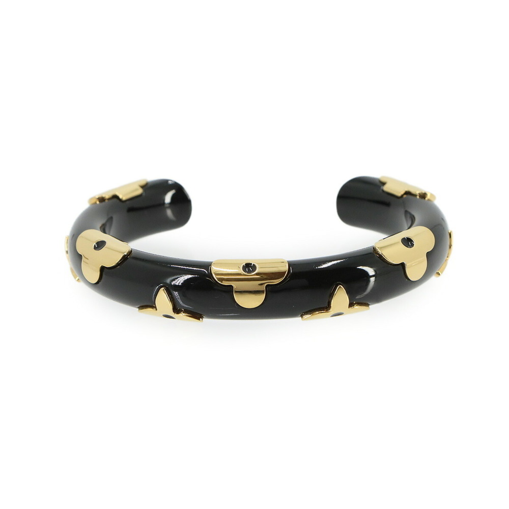 Louis Vuitton Jonk Daily Monogram Bangle Black Gold M63540